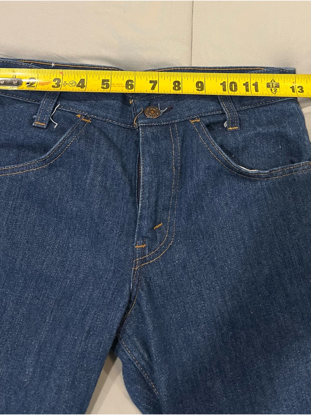 Vintage Levis Jeans 26x32 Blue Denim Orange Tab 784 Bootcut Flare Dark Wash - Picture 7 of 9